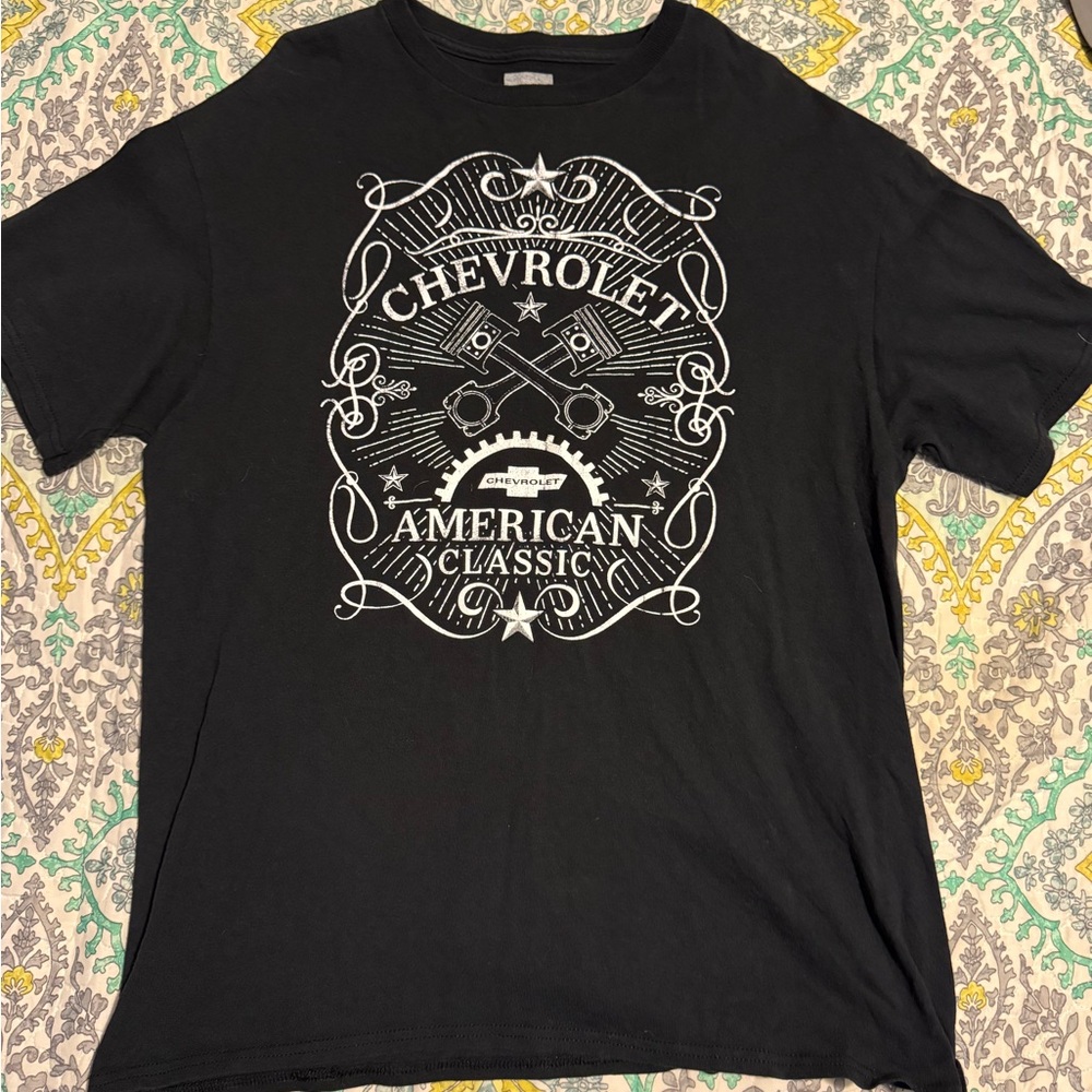 Men’s Black Graphic T‑Shirt chevrolet